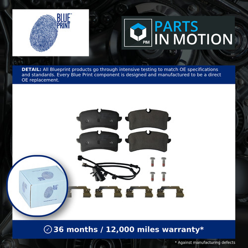 Brake pads set fits audi - pads,