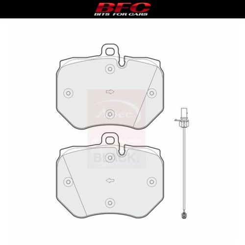 Front brake pads apec - front, for