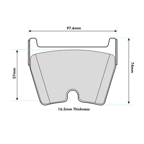 Pbs prorace front brake pads - prorace,